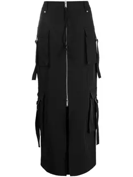 Blumarine юбка макси на молнии, черный