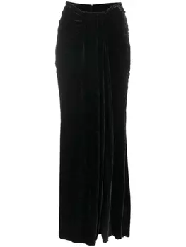Blumarine юбка с разрезом, черный