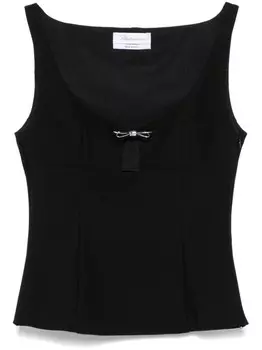 Blumarine верхняя часть с бантом, черный