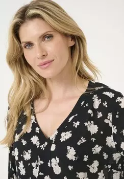 Блуза AMBER LS PRINTED Kaffe, черный
