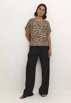 Блуза AMBER PRINTED Kaffe, коричневый