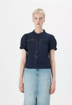 Блуза BUTTONED GAP, темно-синий