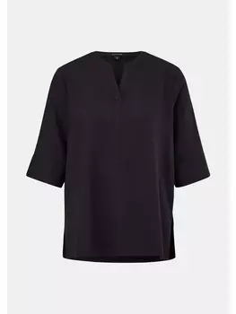 Блуза comma Bluse kurzarm, синий