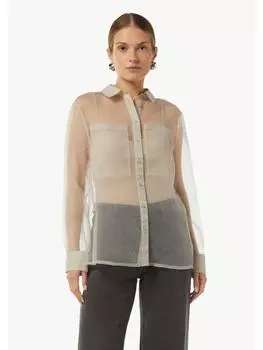 Блуза comma Bluse langarm, бежевый