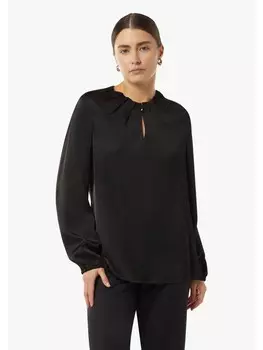 Блуза comma Bluse langarm, черный