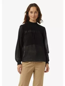 Блуза comma Bluse langarm, черный