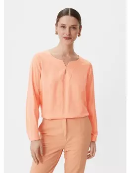 Блуза comma Bluse langarm, оранжевый
