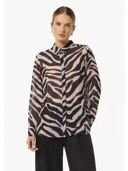 Блуза comma Bluse langarm, розовый