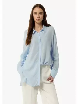 Блуза comma Bluse langarm, синий