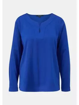 Блуза comma Bluse langarm, синий