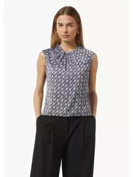 Блуза comma Bluse rmellos, синий