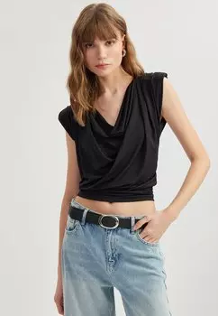 Блуза COWL NECK Koton, черный