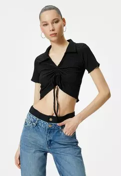 Блуза CROP Koton, черный