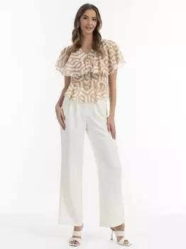 Блуза Faina, бежевый