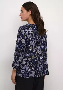 Блуза FIONA V-NOTCH NECK CASUAL FIT Kaffe, синий
