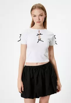Блуза FLORAL CUT Koton, белый