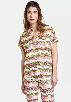 Блуза Gerry Weber, темно-зеленый / розовый