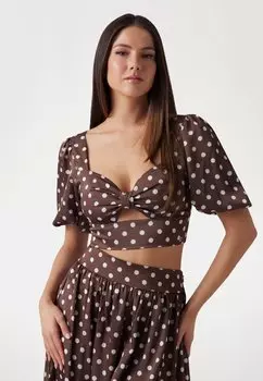 Блуза Guess, коричневый