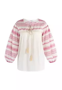 Блуза IZIA Blouse, цвет Pink/White