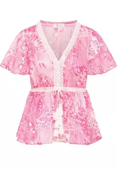 Блуза IZIA, цвет Pink/Light pink