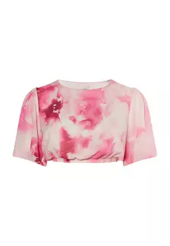 Блуза IZIA Mit Batikmuster, розовый