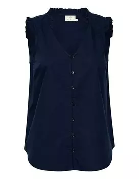 Блуза Kaffe Blouse Elene, темно-синий