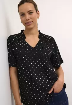 Блуза KATINA PRINTED Kaffe, черный