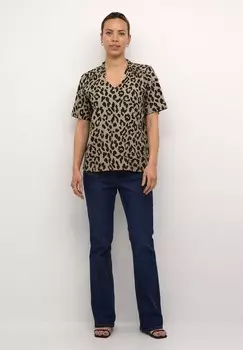 Блуза KATINA PRINTED Kaffe, коричневый