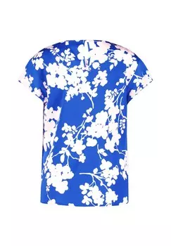 Блуза KURZARM MIT FLORALPRINT Taifun, синий