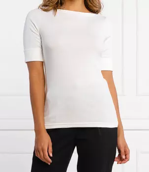 Блуза LAUREN RALPH LAUREN regular fit, белый