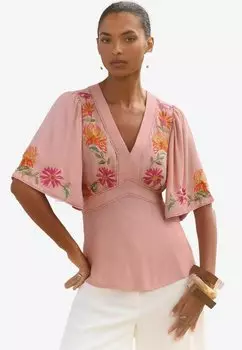 Блуза Love & Roses, розовый