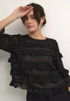 Блуза NINNA O-NECK Kaffe, черный