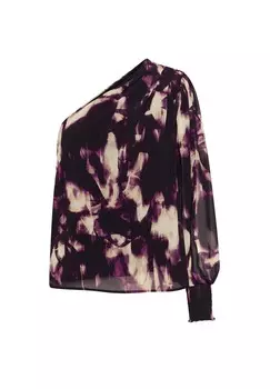 Блуза ONE-SHOULDER Kaffe, темно-фиолетовый