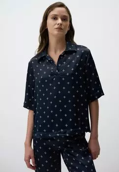 Блуза PATTERNED Jimmy Key, темно-синий