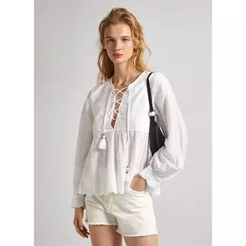Блуза Pepe Jeans Danae Long, бежевый