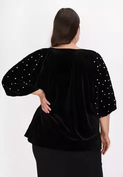 Блуза PLUS SIZE faina, черный