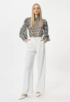 Блуза PUFF SLEEVE LEOPARD PRINTED Koton, черный