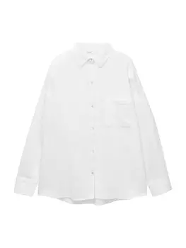 Блуза Pull&Bear, белый