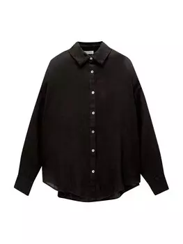 Блуза Pull&Bear, черный