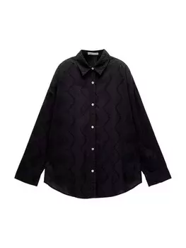 Блуза Pull&Bear, черный