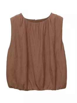Блуза Pull&Bear, коричневый