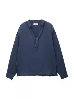 Блуза Pull&Bear, темно-синий