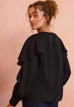 Блуза REGULAR FIT DETAIL DRAPE Love & Roses, черный