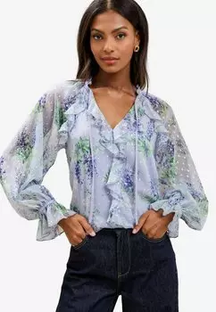 Блуза REGULAR FIT RUFFLE Lipsy, фиолетовый