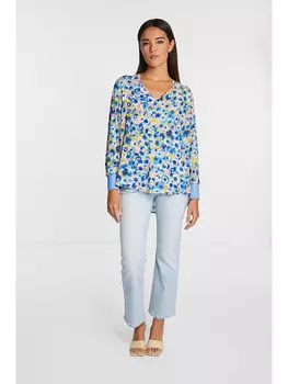 Блуза Rich & Royal, цвет blau/bunt