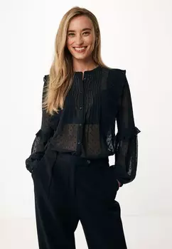 Блуза RUFFLE PLISSE Mexx, черный