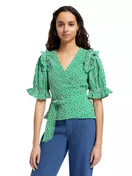 Блуза Scotch & Soda, цвет grn/wei