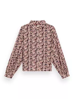 Блуза Scotch & Soda, цвет rosa/schwarz