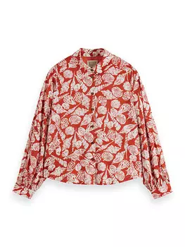 Блуза Scotch & Soda, цвет rot/wei