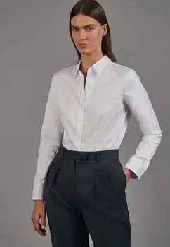 Блуза Seidensticker Hemd Slim Fit, белый